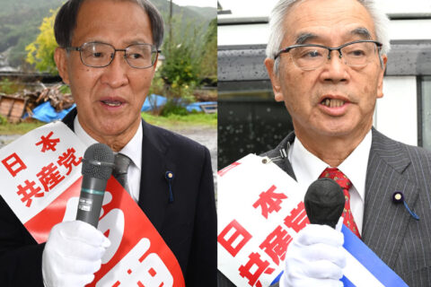 宇治田原町議選10日投票　共産党・山本ただし、今西としゆき両候補が全力「子育て・暮らし第一のまちに」